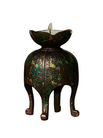 Zensoullab "Lotus Flame" Brass Candle Holder | Meditation & Mindfulness Lamp Stand