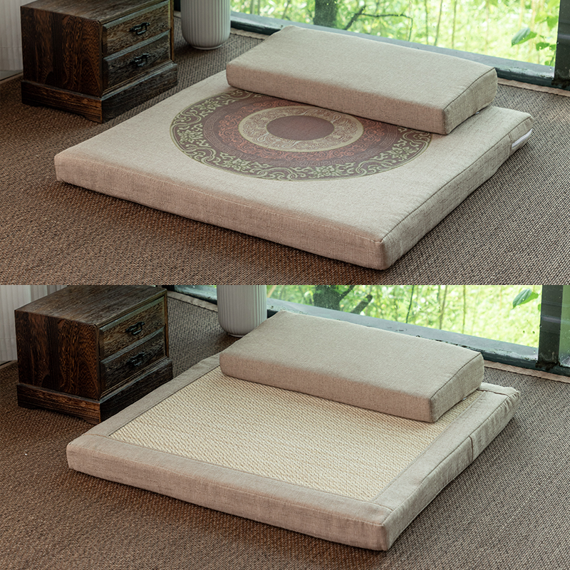 zensoullab Double-Sided Meditation Cushion Home Meditation Cushion Meditation Seat Cushion Thickened Meditation Cushion Meditation Cushion