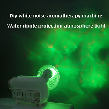zensoullab New Product DIY White Noise Aromatherapy Machine Colorful Aurora Night Light Ultrasonic Essential Oil Bluetooth Speaker Humidifier
