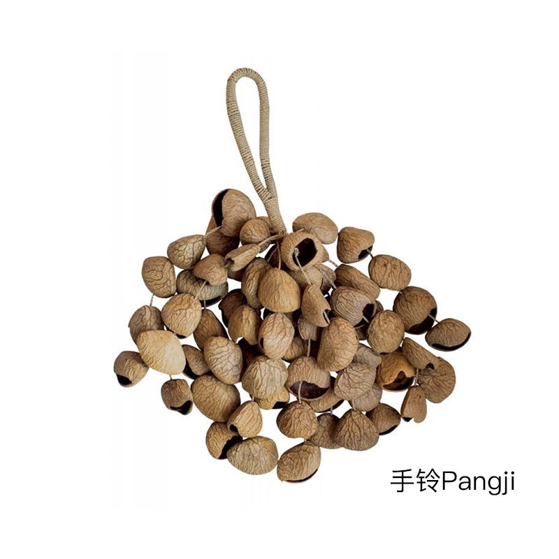 zensoullab Derui Musical Instruments African Hand Bell Plant Fruit Bell String Bell Bracelet Anklet Accompaniment Yoga Healing Small Musical Instrument