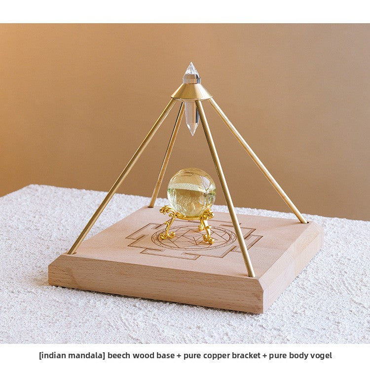 zensoullab Natural Vogel Crystal Pyramid Ornament Home Raw Crystal Energy Purification Amplifier Decorative Ornament