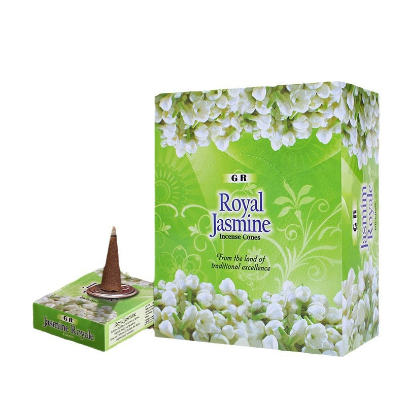 zensoullab Indian Incense Jasmine Large Box Royal Jasmine Original Imported Handmade Aromatherapy Incense Cones 407