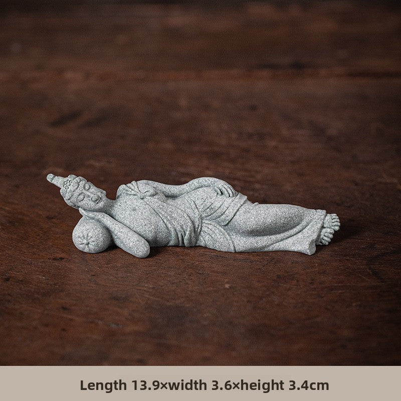 zensoullab Zen Style Chinese Qing Sand Dunhuang Flying Figure Small Ornament Creative Fish Tank Micro Landscape Potted Plant Gardening Decoration Display