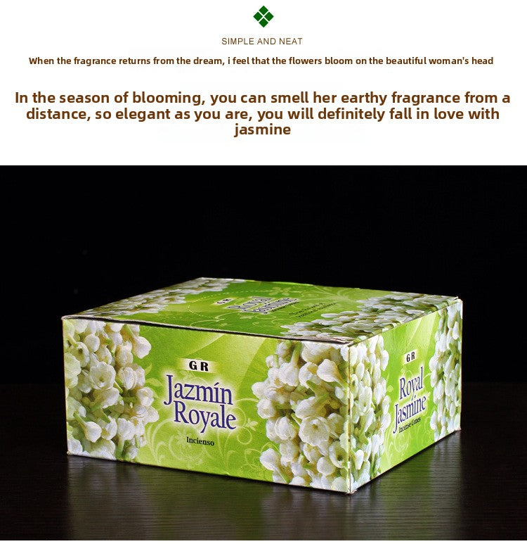 zensoullab Indian Incense Jasmine Large Box Royal Jasmine Original Imported Handmade Aromatherapy Incense Cones 407