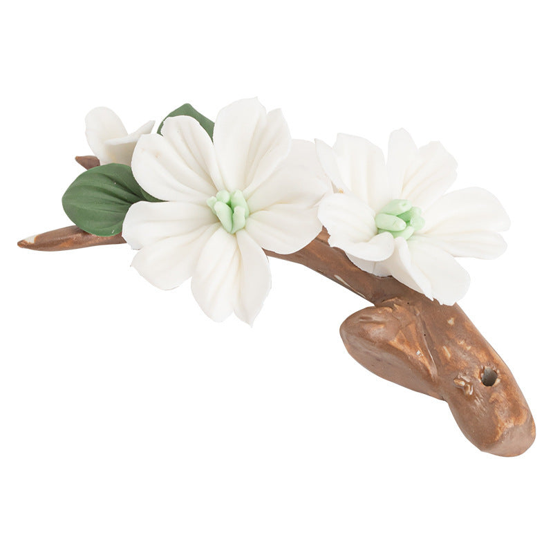 zensoullab Ceramic Apple Blossom Incense Holder