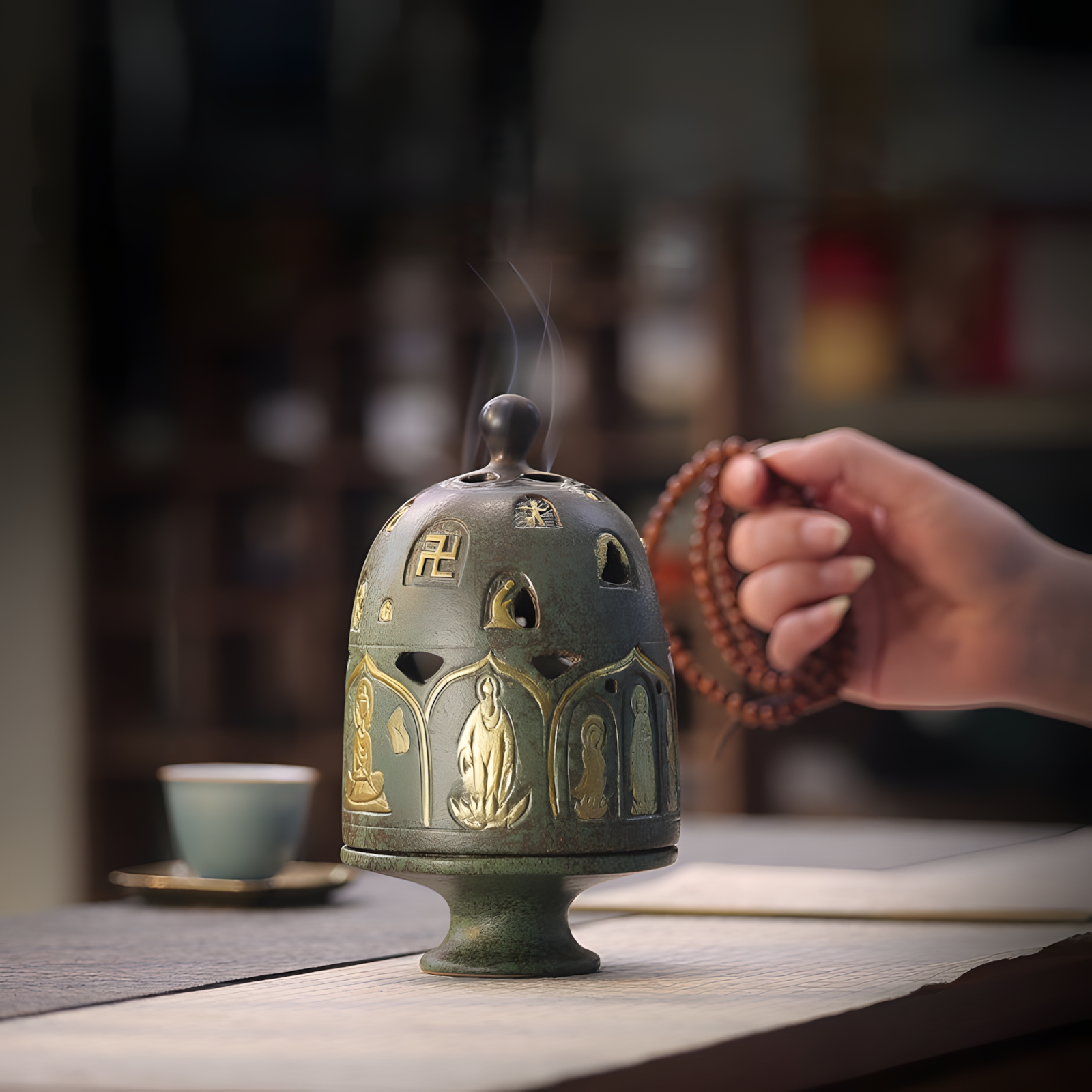 Zensoullab | Sacred Thousand Buddhas Incense Burner