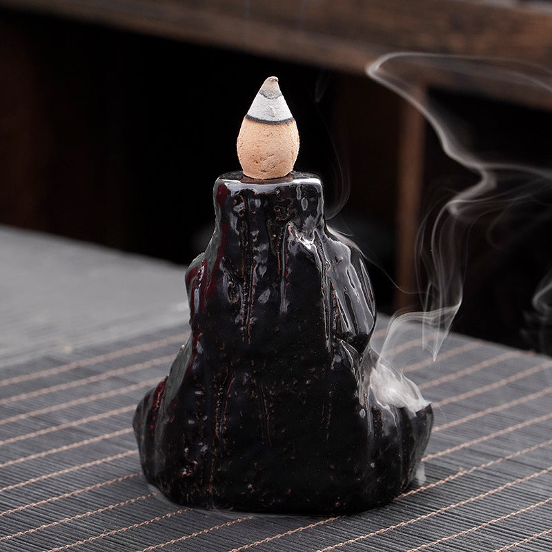 zensoullab Ceramic Backflow Incense Burner Creative Home Office Incense Decoration Incense Burner Direct Supply One Piece Supply