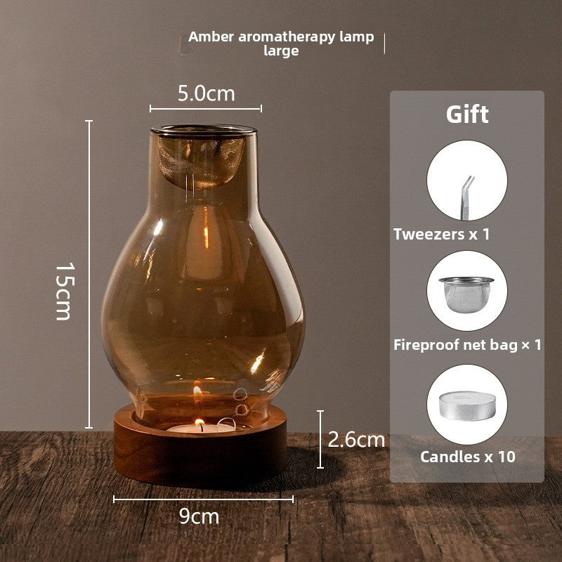 zensoullab Chinese Style Incense Burner Glass Home Use Agarwood Burner Agarwood Sandalwood Natural Incense Fragrance Incense Burner Candle Incense Lamp Incense Burner