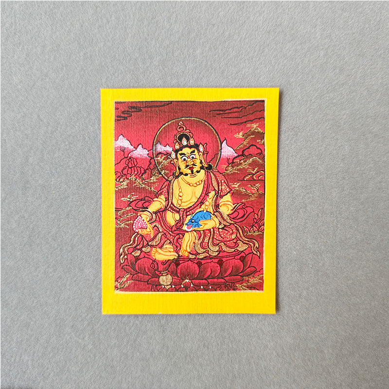 zensoullab Nepal Hand-painted Eight Guardian Deities Twelve Zodiacs Nativ Buddha Portable Thangka God of Wealth Green Tara Necklace Pendant