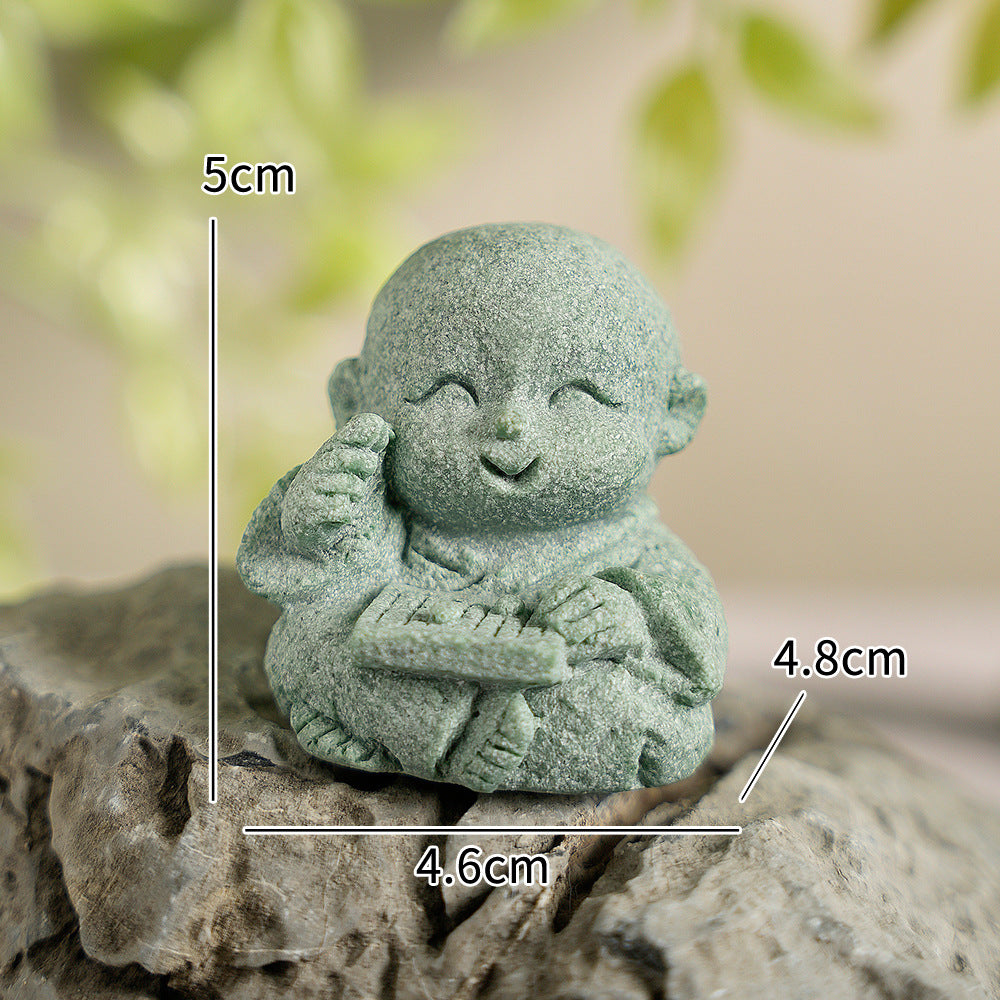 zensoullab Chinese Tea Pet Zen Small Novice Landscape Ornament Flower Garden Bonsai Rockery Cute Healing Decoration