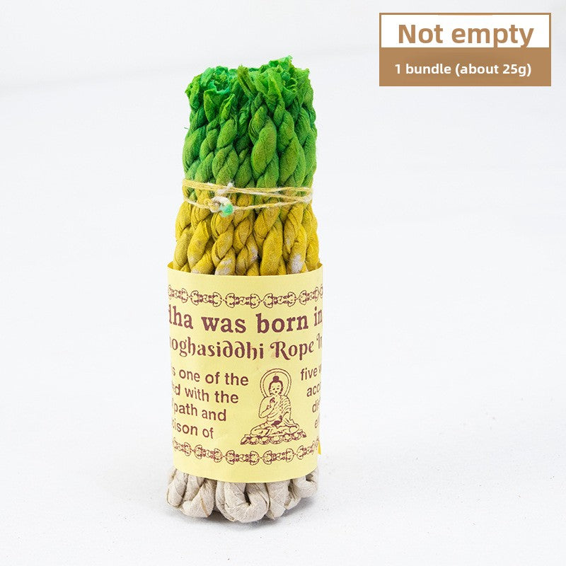 zensoullab Nepal Handmade Plant Incense Powder Rope Incense Meditation Thread Incense Woven Indoor Healing Air Purification Aromatherapy