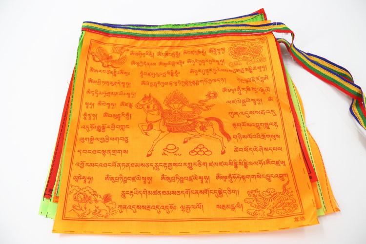 zensoullab Tibetan Ethnic Supplies Prayer Flags Printing Factory Colorful Family Portrait Prayer Flags Wind Horse Flags Hanging Flags
