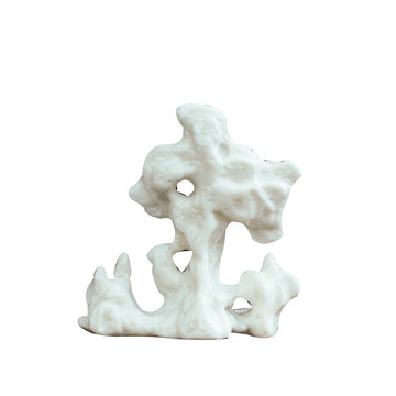 zensoullab Creative Ceramic Simulation Small Taihu Stone Ornament Tea Table Study Room Rockery Micro Landscape Bonsai Fish Tank Landscaping Decoration