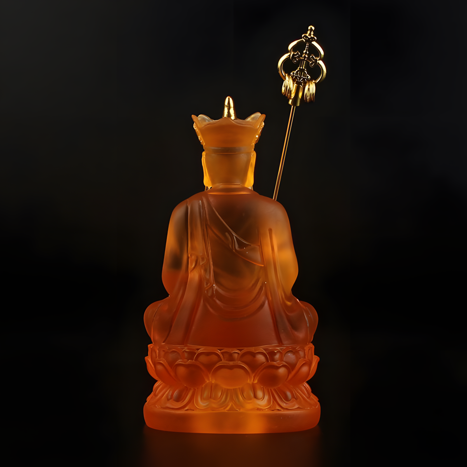Zensoullab ┃ “Guardian of Compassion” Kṣitigarbha Bodhisattva Crystal Statue – A Symbol of Inner Peace and Protection