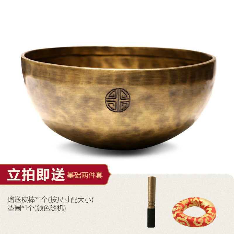 Zensoullab Nepal Handmade Full Moon Himalaya Bowl Santa Bowl Sound Therapy Copper Bowl Yoga Meditation Healing Buddha Sound Bowl Singing Bowl