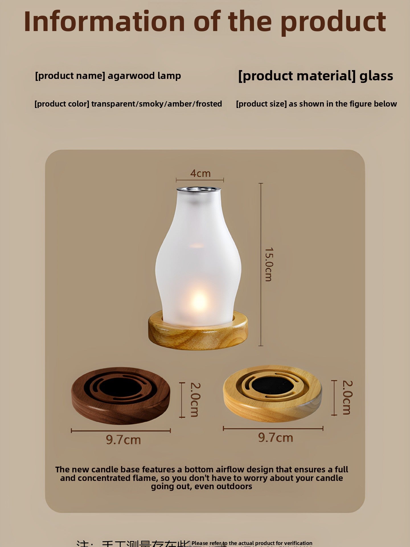 zensoullab Chinese Incense Burner Glass Incense Burner Agarwood Sandalwood Natural Incense Aromatherapy Incense Burner Candle Incense Lamp Incense Burner