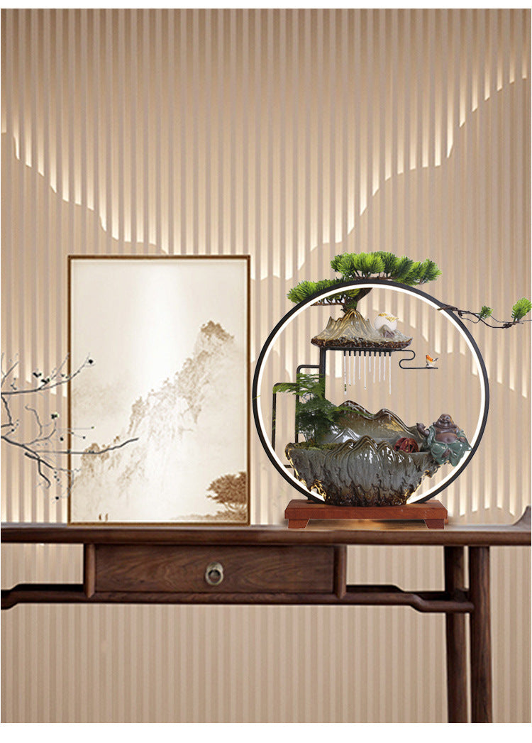 zensoullab Flowing Water Ornament Home Backflow Incense Chinese Style Backflow Incense Burner Living Room Humidifier Office Housewarming New Home Opening Gift