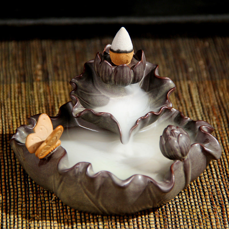 zensoullab Ceramic Buddhist Incense Burner Backflow Incense Incense Tools Incense Burner