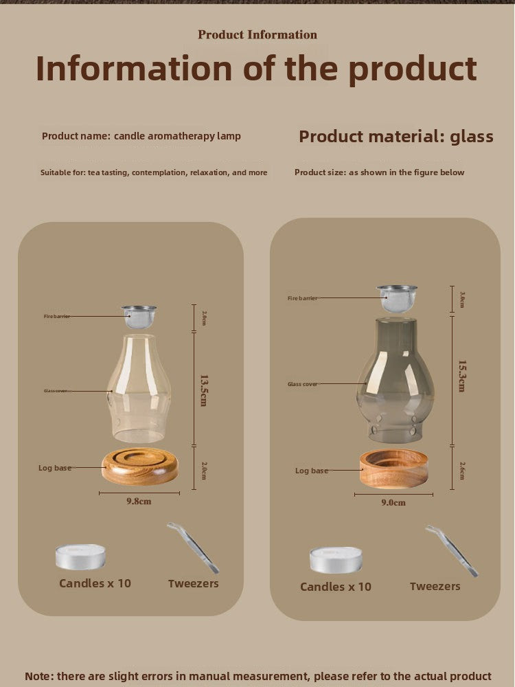 zensoullab Chinese Style Incense Burner Glass Home Use Agarwood Burner Agarwood Sandalwood Natural Incense Fragrance Incense Burner Candle Incense Lamp Incense Burner