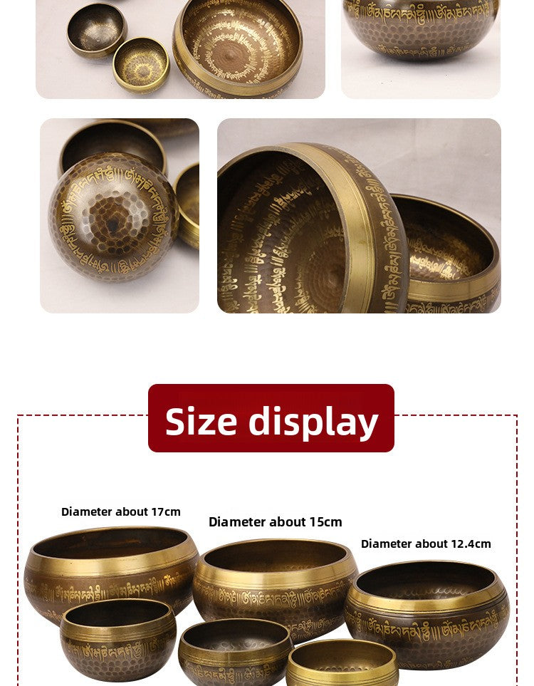 zensoullab Nepal Sutra Singing Bowl Tibetan Singing Bowl Buddha Sound Bowl Buddha Sound Bowl Singing Bowl Yoga Meditation Healing Singing Bowl