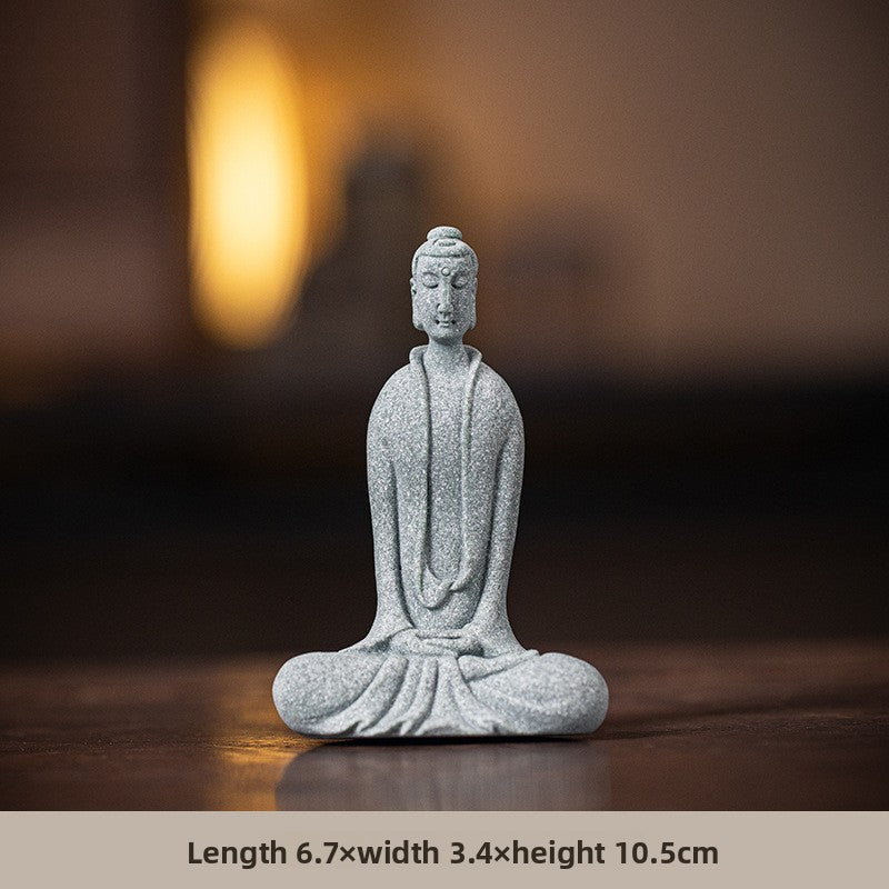 zensoullab Zen Style Chinese Qing Sand Dunhuang Flying Figure Small Ornament Creative Fish Tank Micro Landscape Potted Plant Gardening Decoration Display