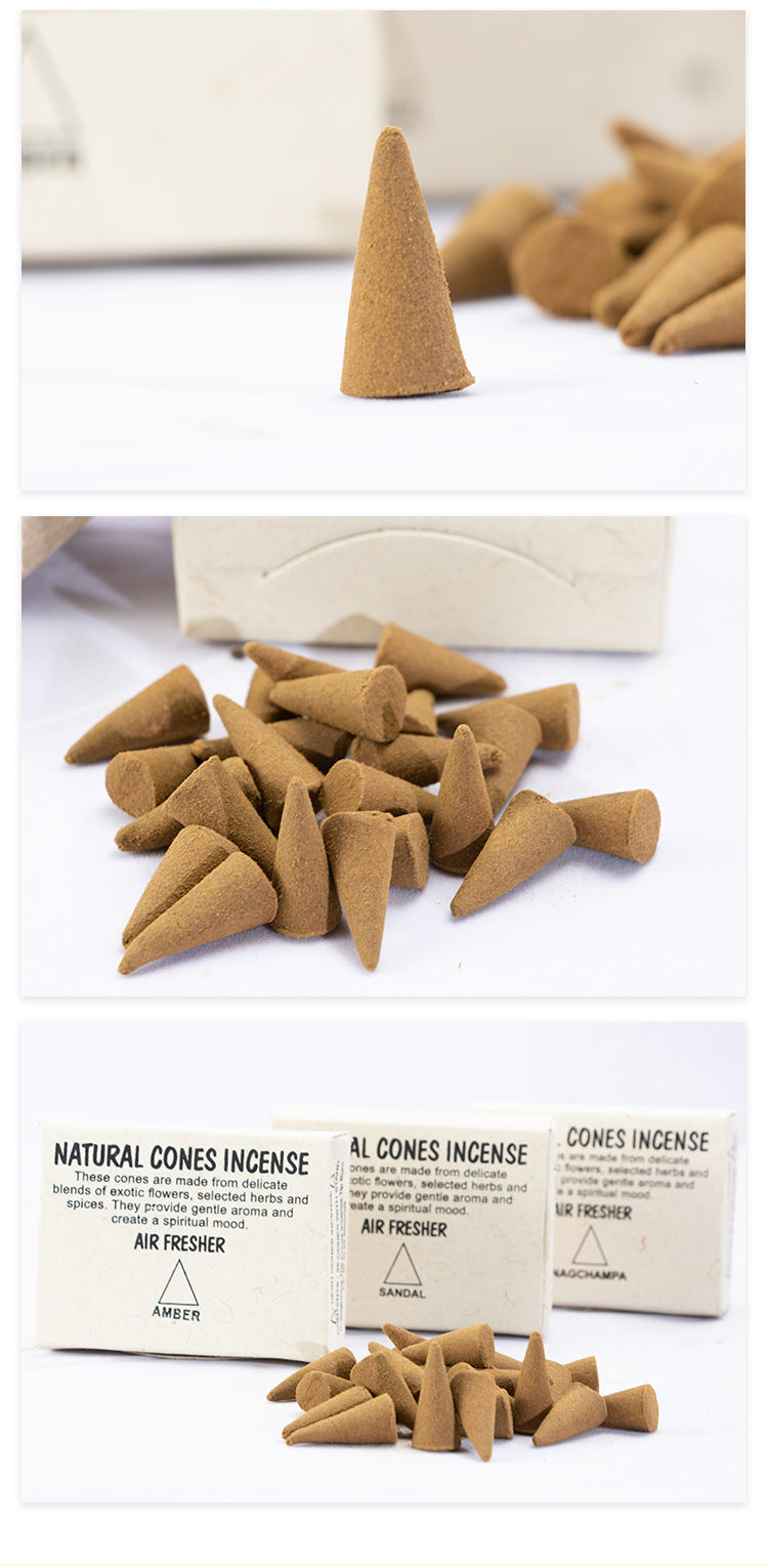Zensoullablotus Cone Incense India Fragrant Nepal Cone Incense Indoor Home Incense Tibetan Incense Incense Cone Sandalwood Amber