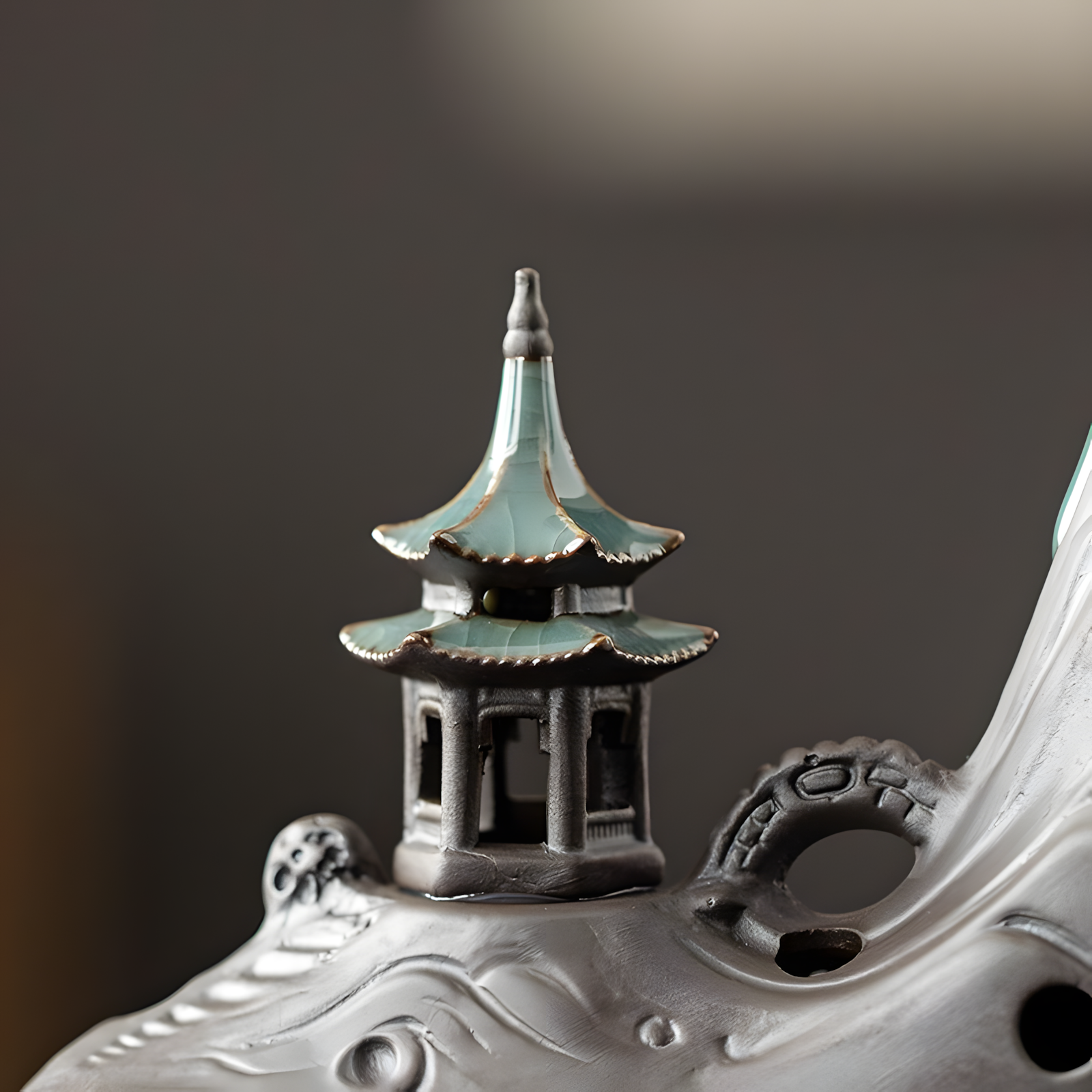 Zensoullab “Eternal Mountains” Ceramic Incense Burner | Zen Meditation & Mindfulness Decor
