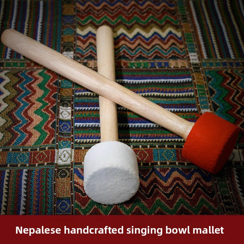 zensoullab Nepal Handmade Wool Felt Knocking Stick Tibetan Singing Bowl Mallet Sound Therapy Buddha Sound Bowl Accessories Buddha Sound Bowl Stick Hammer