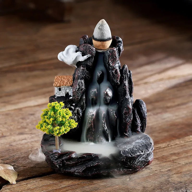 Zensoullab Backflow Incense Burner Resin Ceramic Creative Decoration Aromatherapy Sandalwood Burner Home Aromatherapy Incense Burner Zen
