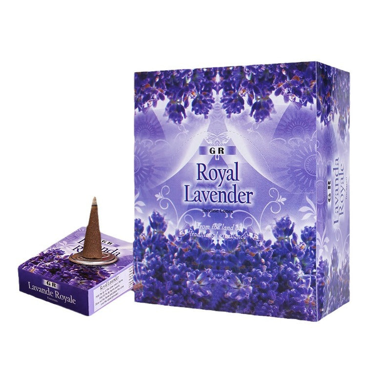 zensoullab Indian Incense Lavender Large Box Lavender Indian Original Imported Handmade Tower Incense 406