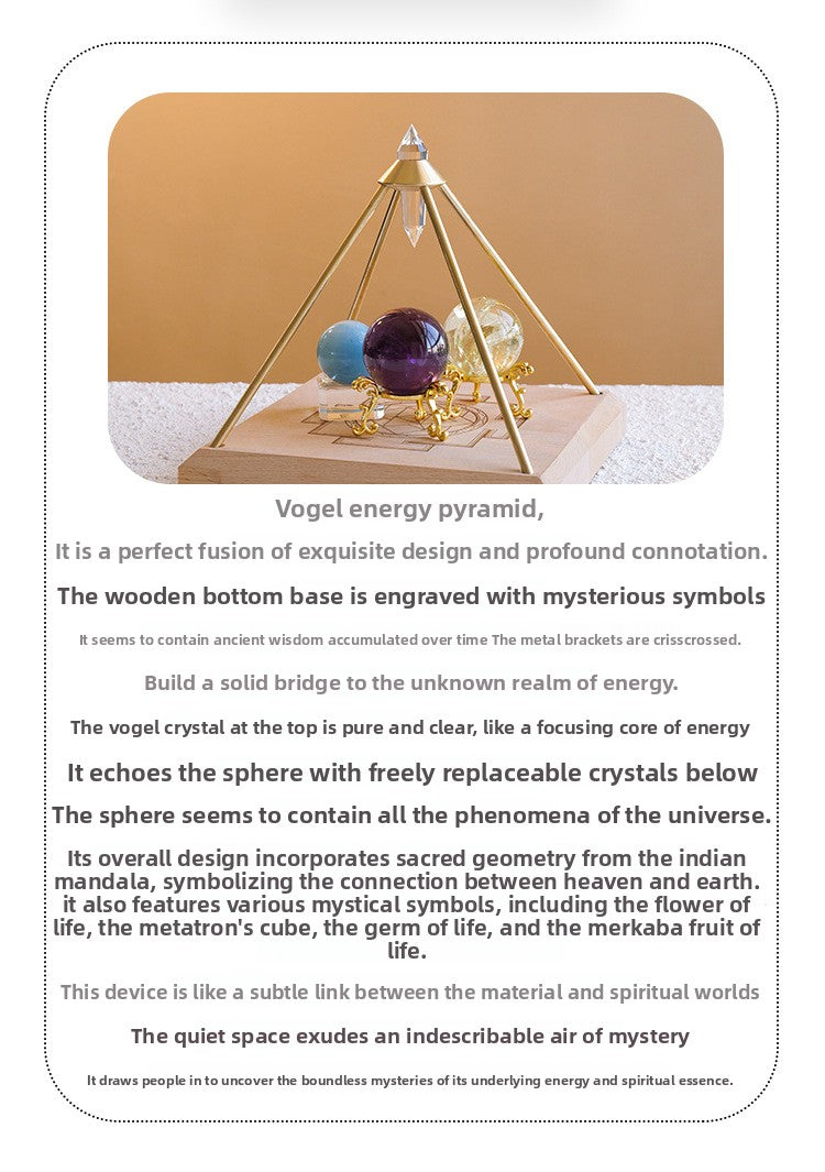 zensoullab Natural Vogel Crystal Pyramid Ornament Home Raw Crystal Energy Purification Amplifier Decorative Ornament