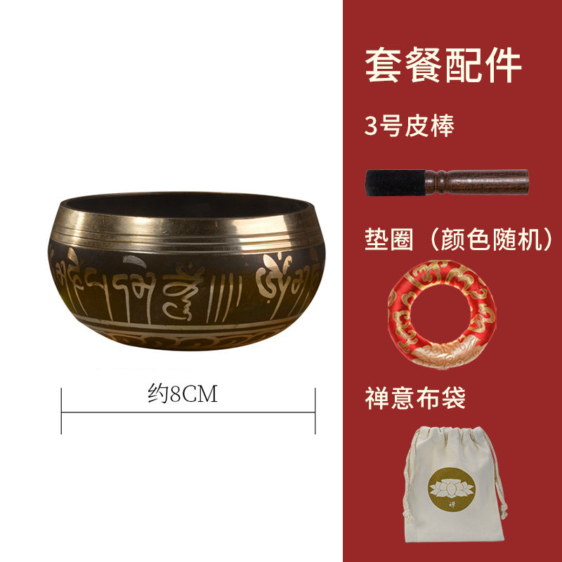 Zensoullab Nepal Buddha Bowl Van Gogh Bowl Yoga Meditation Buddha Copper Bowl Xizang Himalaya Bowl Singing Bowl Hot Sale Direct Supply