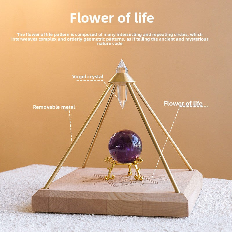 zensoullab Natural Vogel Crystal Pyramid Ornament Home Raw Crystal Energy Purification Amplifier Decorative Ornament