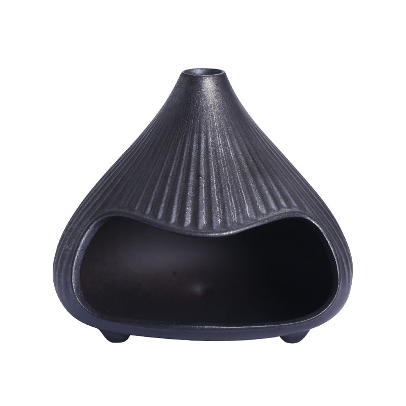 Ceramic Incense Burner Mount Fuji Small Wall Stove Cedar Sage Aromatherapy Burner Sacred Wood Purification Incense Burner Home Atmosphere Ornament