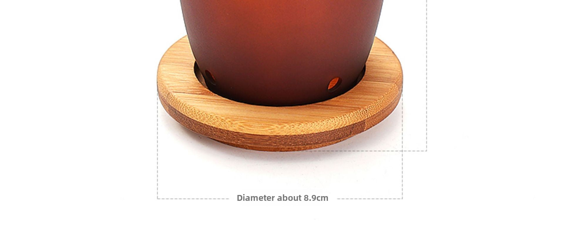 zensoullab Fireproof Candle Incense Burner Agarwood Wood Chips Aromatherapy Lamp Glass Incense Burner Glass Candle Holder Aromatherapy Lamp