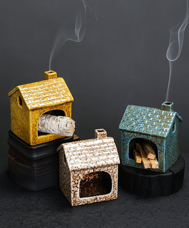 zensoullab Kiln Change Ceramic Peruvian Wood Small Fireplace American Christmas House Sage Burning Rack Outdoor Gardening Landscaping