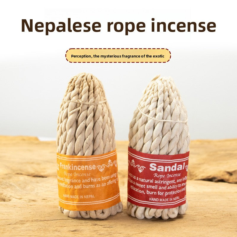 Zensoullab Nepal Incense Rope Incense Large Mixed Aromatherapy Rope Bales Tibetan Incense Natural Raw Herbs Incense Traditional Handmade