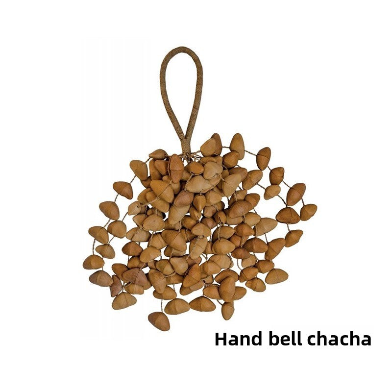 zensoullab Derui Musical Instruments African Hand Bell Plant Fruit Bell String Bell Bracelet Anklet Accompaniment Yoga Healing Small Musical Instrument