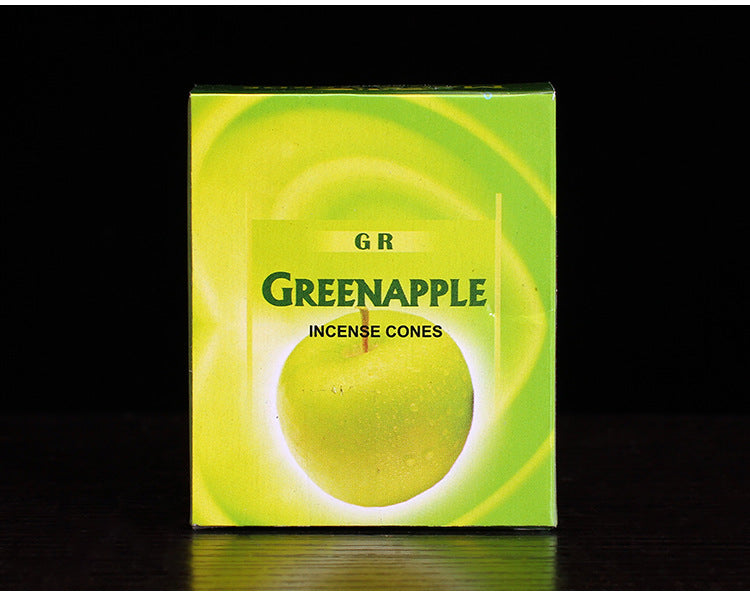 zensoullab Indian Incense Green Apple Large Box eneApple Original Imported Handmade Aromatherapy Incense Cones 413