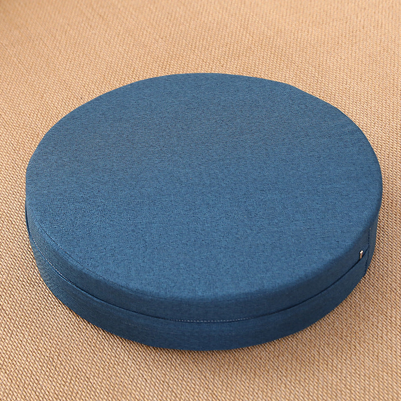 Zensoullab Japanese Style Tatami Mat Futon Cushion Thickened Stool Removable and Washable Window Cushion round Meditation Cushion Meditation Pray Cushion