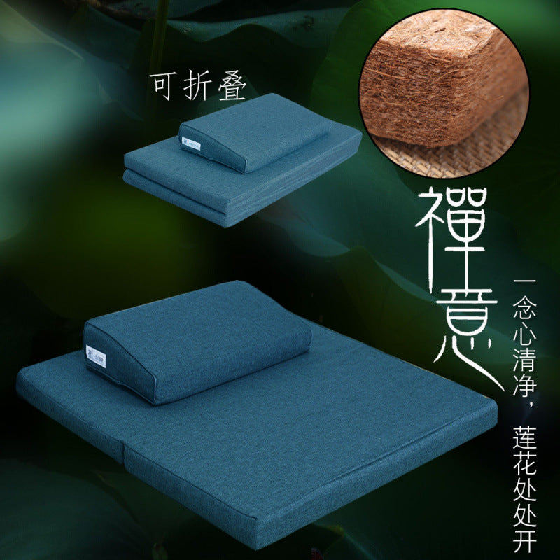 Zensoullab Meditation Cushion Meditation Cushion Coconut Palm Folding Meditation Static Cushion Home Kneeling Buddha Worship Thickened Plate Cushion Upper Cushion