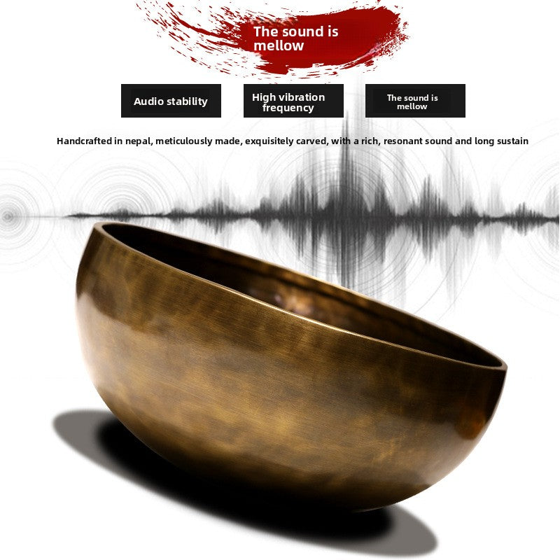 zensoullab Nepal Handmade Pure Bowl Tiger Spot Singing Bowl Yoga Meditation Buddha Sound Bowl Tibetan Singing Bowl Sound Healing Bowl Copper Chime Bowl