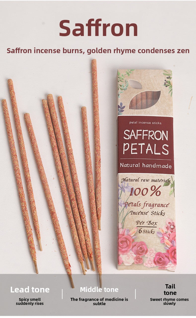 zensoullab Argentina Incense Rose Osmanthus Petal Incense Fragrant Incense Azalea Sandalwood Saffron Incense Sticks Home Use