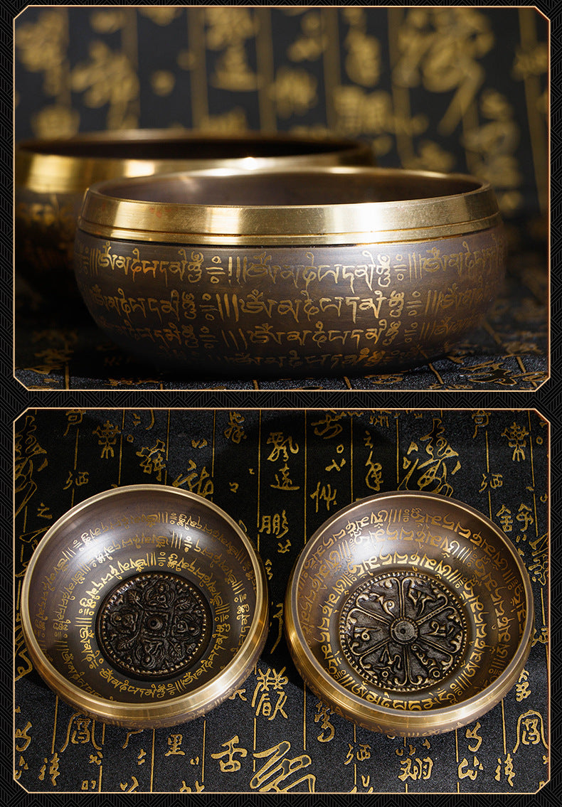 zensoullab Nepal Handmade Singing Bowl Buddha Sound Bowl Yoga Healing Meditation Bowl Tibetan Singing Bowl Buddha Sound Bowl Buddhist Supplies