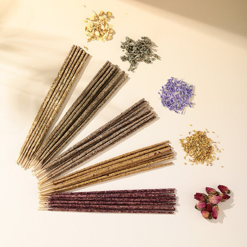 zensoullab Handmade Incense Argentina Incense Rose Osmanthus Petal Incense Sandalwood Lavender Jasmine Incense 12 Sticks/Bag