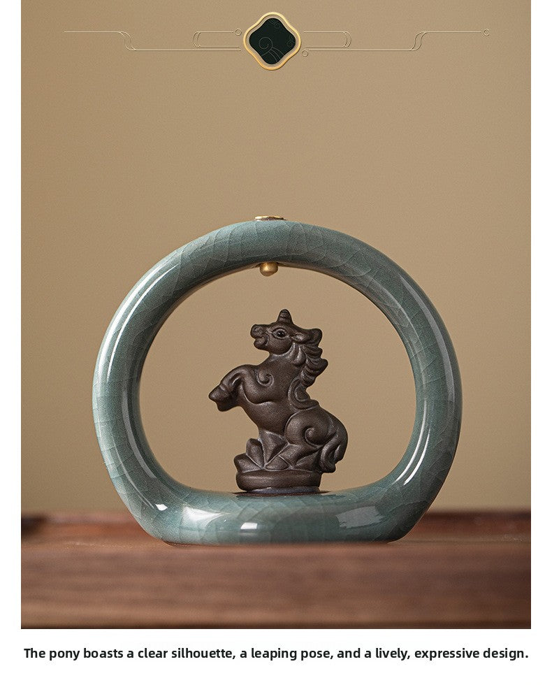 zensoullab Zen Style Small Monk Incense Holder Creative Dual-use Coil Incense Burner Incense Burner for Home Indoor Sandalwood Agarwood Incense Burner Ornament