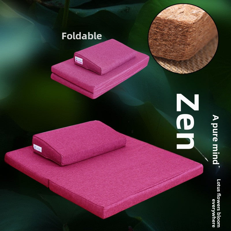 Zensoullab Meditation Cushion Meditation Cushion Coconut Palm Folding Meditation Static Cushion Home Kneeling Buddha Worship Thickened Plate Cushion Upper Cushion
