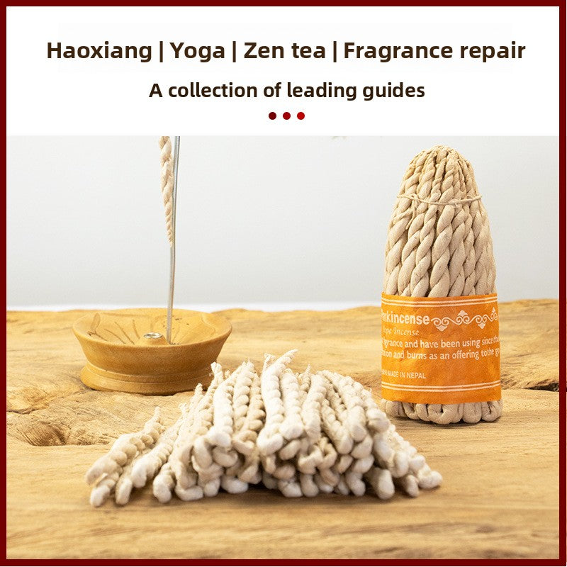 Zensoullab Nepal Incense Rope Incense Large Mixed Aromatherapy Rope Bales Tibetan Incense Natural Raw Herbs Incense Traditional Handmade