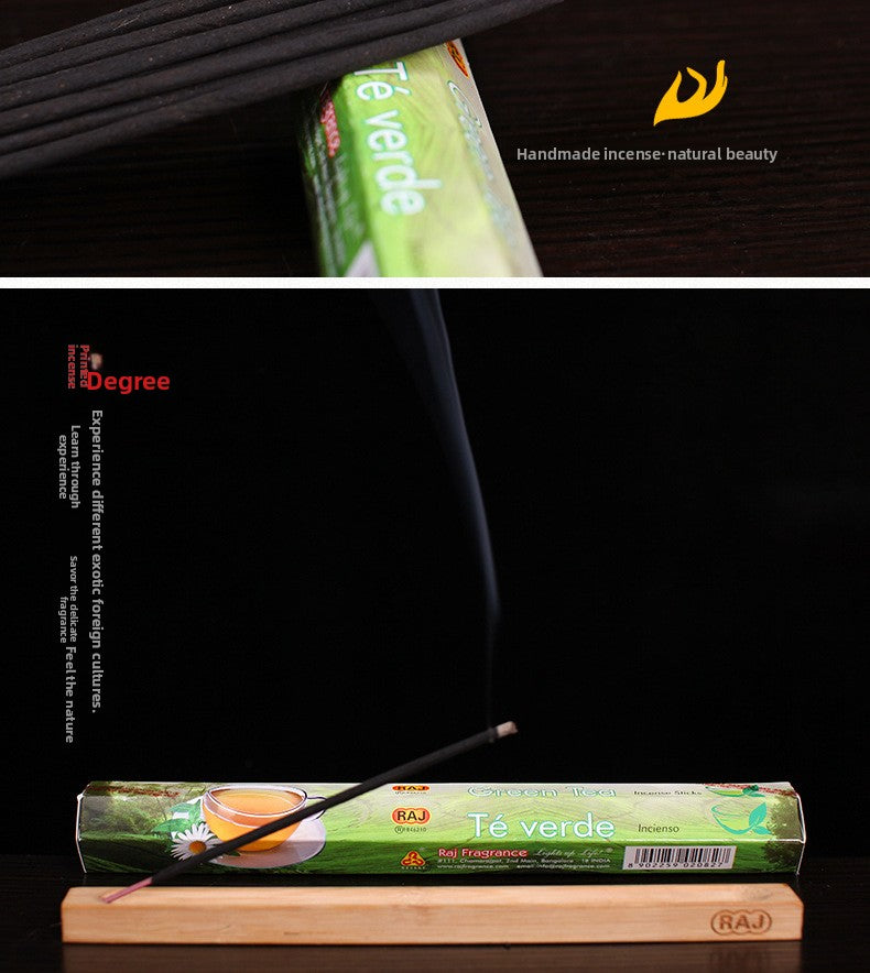 zensoullab Indian Incense Green Tea en Tea Authentic Indian Original Imported Handmade Aromatherapy Incense Stick 843