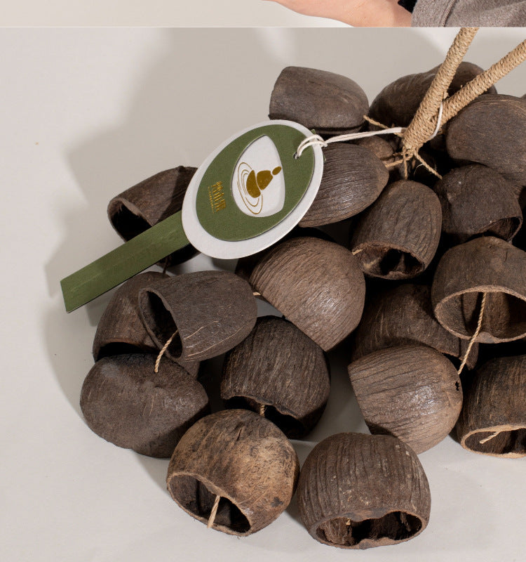 Zensoullab South African Fruit Shell Water Bell Tong Handbell Plant Fruit Shell Concert Niche Accompaniment Sound Beam Hand-Cranking Healing Wind Chimes